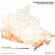 Image result for Canada Population Density