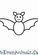 Image result for Easy Bat Drawing for Kids