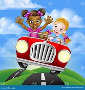 Image result for Cartoon Car with People