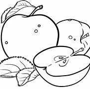 Image result for Simple Apple Coloring Page