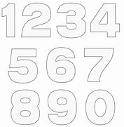 Image result for Number Stencils Clip Art