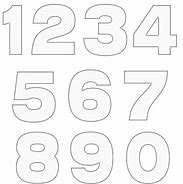 Image result for Black Clip Art Numbers 1-10