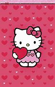 Image result for Hello Kitty with Pink Heart Background