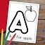 Image result for A Is for Apple Coloring Page