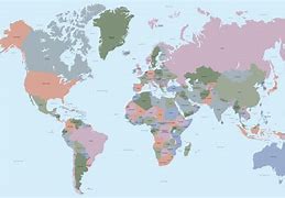 Image result for Map of the World with the UK Shown as the Biggest Country