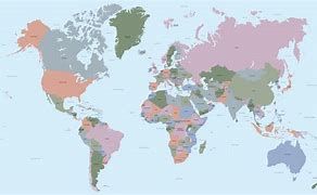 Image result for World Map Named Countries