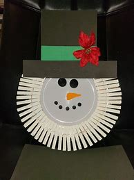 Image result for Clothespin Snowman Wreath
