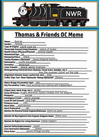 Image result for Thomas and Friends OC Meme