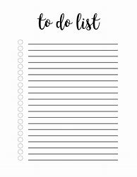 Image result for Blank Checklist Template to Do