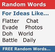 Image result for Generate a Random Word