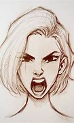 Image result for Angry Face Sketch Drawing