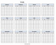 Image result for Plain Printable Reusable Blank Calendar