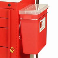 Image result for Sharps Container Attached to Med Cart