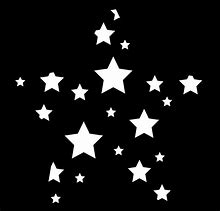 Image result for Shooting Star Black and White