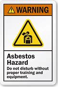 Image result for Asbestos Label Icon