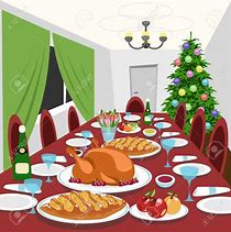 Image result for Family Christmas Dinner Clip Art