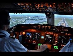 Image result for Airplane Cockpit Landing