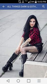 Image result for Gothic Girl Boots