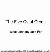 Image result for 5 Cs of Creditc Icon