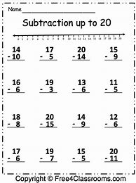 Image result for Sample Subtraction for Grade 1