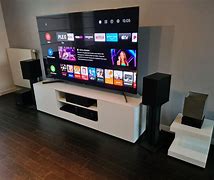 Image result for 85 Inch TV in Basement