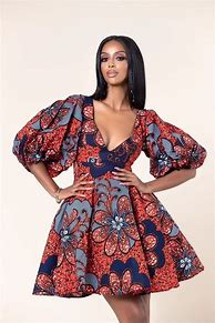 Image result for Ankara African Print Dress