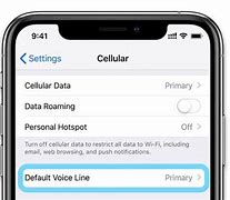 Image result for How to Turn Off Secondary Line On iPhone 11