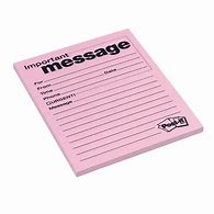 Image result for Example of Telephone Message Pad