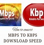 Image result for Mbps to Kbps Conversion Chart