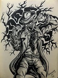 Image result for Invisible Man Fighting Drawing