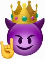 Image result for Purple Devil Emoji Transparent
