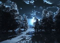 Image result for Beautiful Dark Forest Moon
