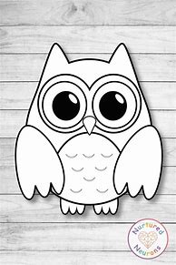 Image result for Cute Owl Cut Out Template