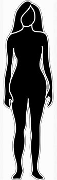 Image result for Female Person Outline