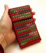 Image result for Plastic Canvas Cell Phone Purse