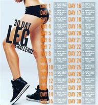 Image result for 30-Day Leg Challenge Printable