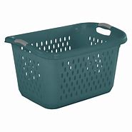 Image result for Sterilite Laundry Basket Teal Gray