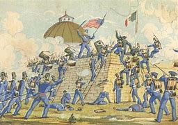Image result for Painting of the Mexican Civil War