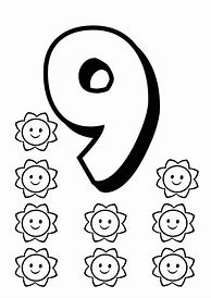 Image result for Numbers Clip Art Coloring Pages