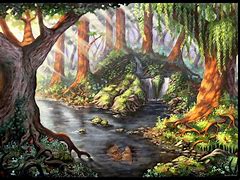 Image result for Mystical Forest Drawing
