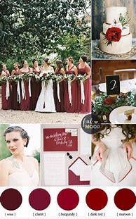 Image result for Red Champagne and Ivory Wedding Colors