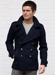 Image result for Men's Navy Wool Pea Coat