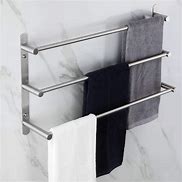 Image result for Stainless Steel Towel Rack Wall Mount