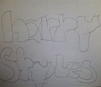 Image result for Harry Styles in Bubble Writing