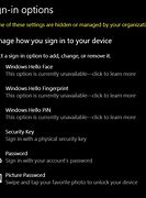Image result for Windows Hello Pin Not Setting Up