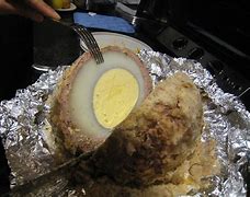 Image result for Poached Ostrich Egg