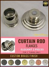 Image result for Small Curtain Rod Brackets