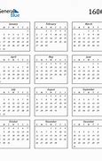 Image result for Year 1600 Calendar