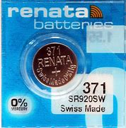 Image result for Silver Oxide Watch Battery