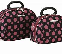 Image result for rockland luggage f106 large dots 4 piece luggage set